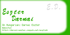 eszter darnai business card